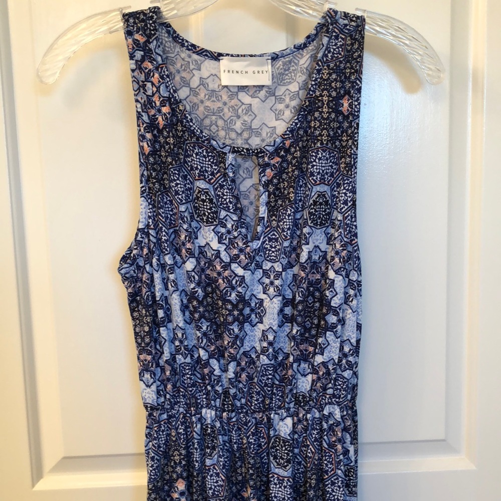 French Grey Maxi Dress Size S